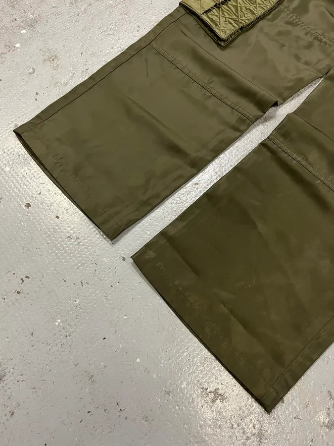 Alexander Mcqueen Khaki Contemporary Cargo Satin Pants (M) YUGWqKO 5