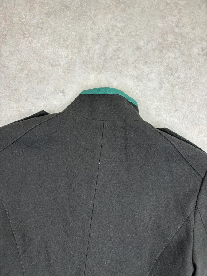 SS2011 Alexander McQueen Olive Wool Officer Double-Breasted Military Blazer Jacket PbMItsi 5