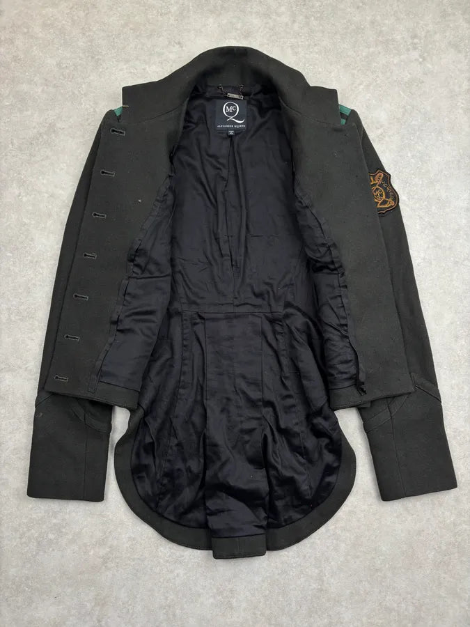 SS2011 Alexander McQueen Olive Wool Officer Double-Breasted Military Blazer Jacket PbMItsi 6