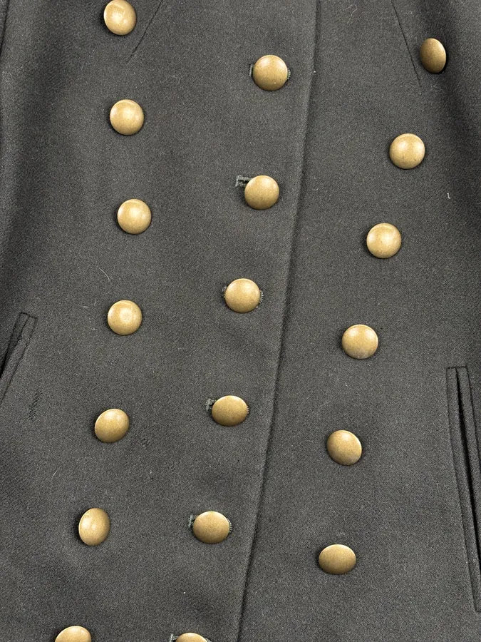 SS2011 Alexander McQueen Olive Wool Officer Double-Breasted Military Blazer Jacket PbMItsi 7