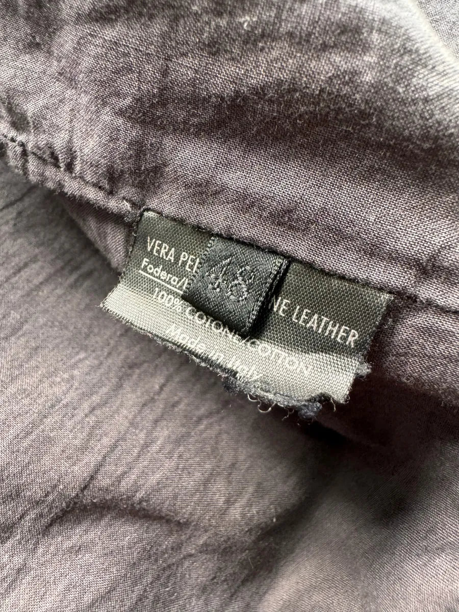 Alexander McQueen Raw Black Leather Jacket (S) 7