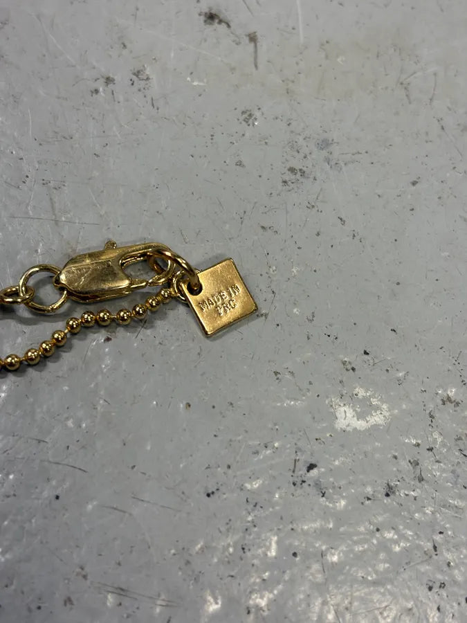 Alexander McQueen Razor Blade Pin Golden Necklace ySsbdur 6