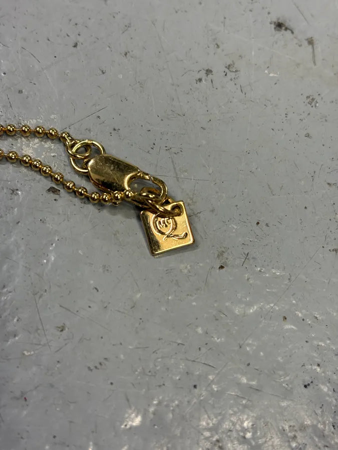 Alexander McQueen Razor Blade Pin Golden Necklace ySsbdur 5