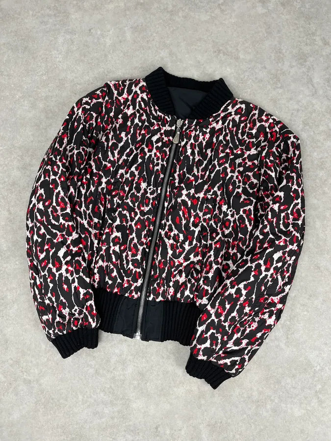 AW2014 Alexander McQueen Camo Leopard Reversible Bomber Jacket ITBSjqO 8