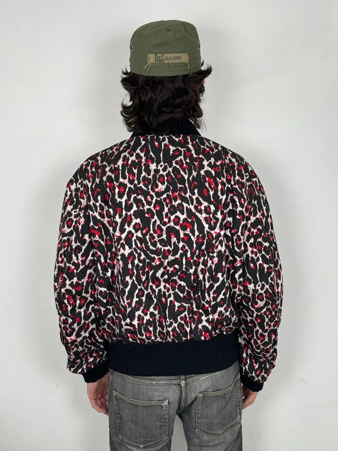 AW2014 Alexander McQueen Camo Leopard Reversible Bomber Jacket ITBSjqO 4
