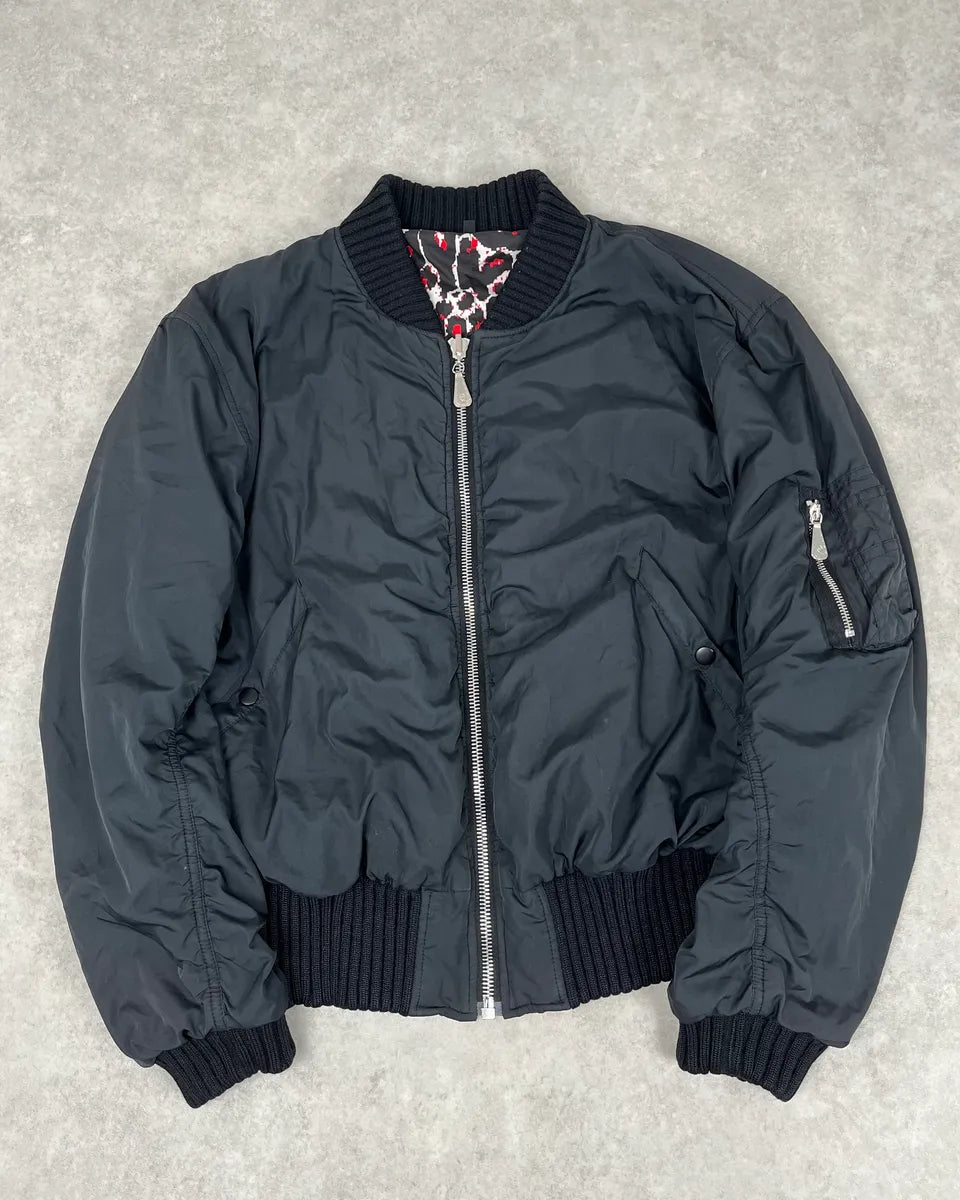 AW2014 Alexander McQueen Camo Leopard Reversible Bomber Jacket ITBSjqO 1