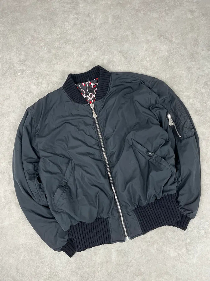 AW2014 Alexander McQueen Camo Leopard Reversible Bomber Jacket ITBSjqO 9