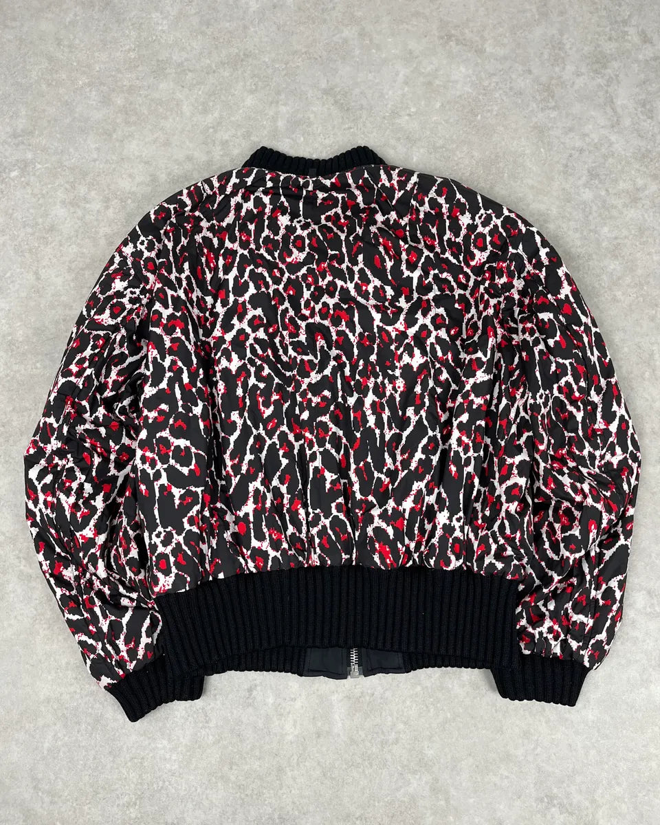 AW2014 Alexander McQueen Camo Leopard Reversible Bomber Jacket ITBSjqO 6