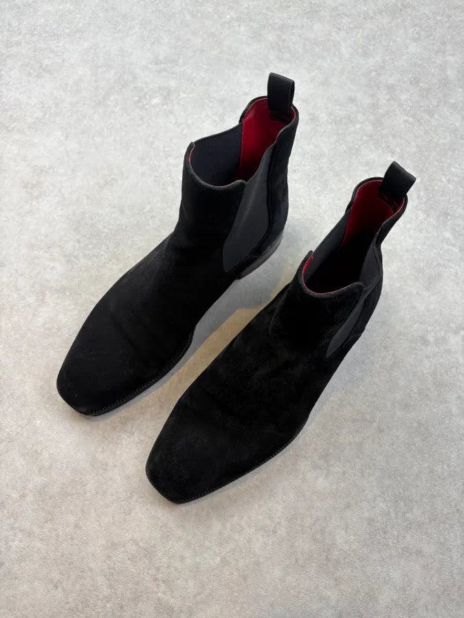 Alexander McQueen Black Suede Ankle Boots SPXoweW 2