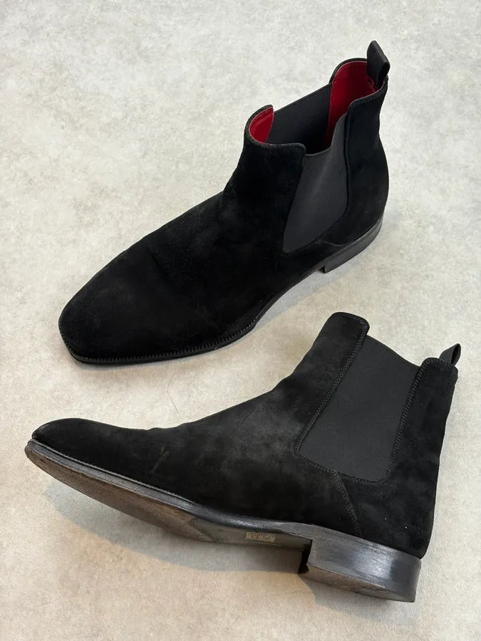 Alexander McQueen Black Suede Ankle Boots SPXoweW 5