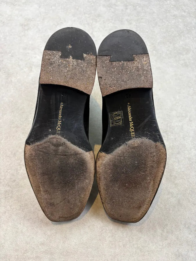 Alexander McQueen Black Suede Ankle Boots SPXoweW 7