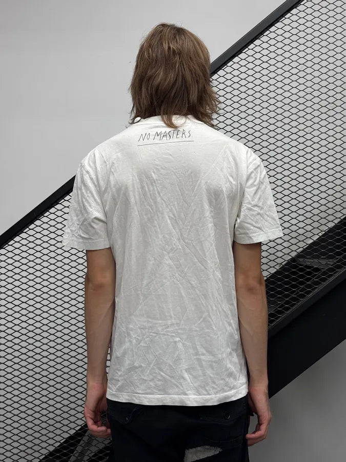 2010s Alexander McQueen White No Gods Graphic T-Shirt kCNBCLL 2