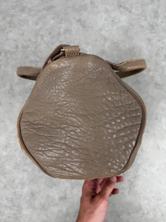Alexander Wang Beige Studded Grained Leather Handle Bag WLDsnUW 6