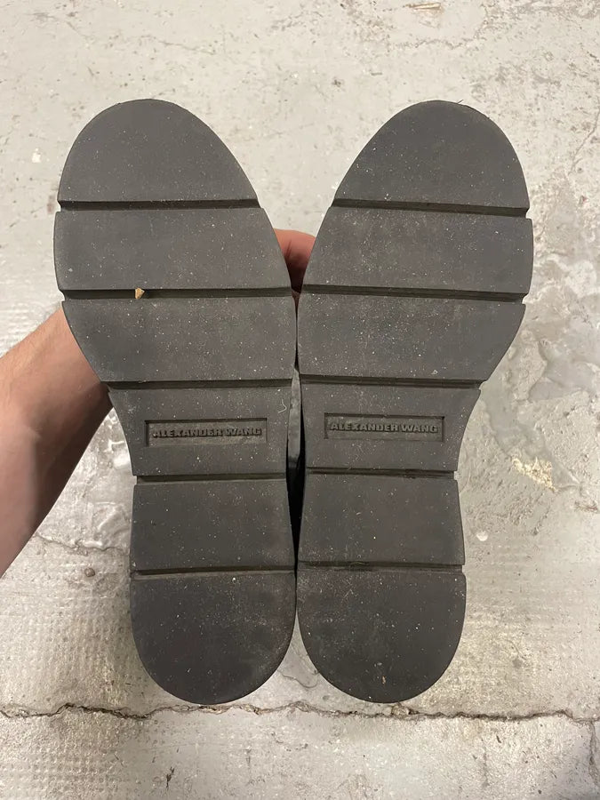 Alexander Wang Black Leather Boots (43eu/us9.5) PZrryxA 7