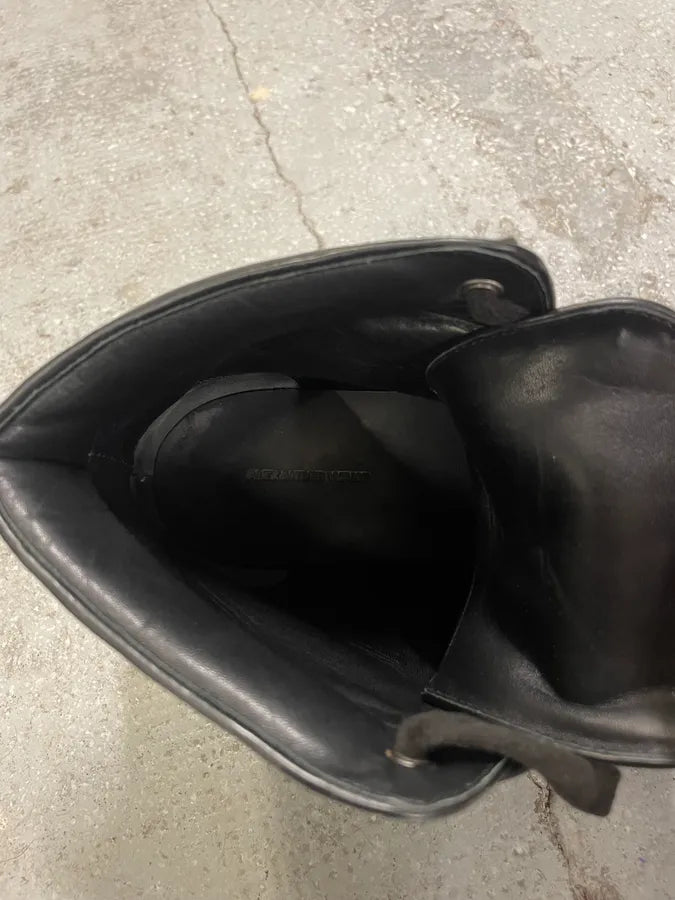 Alexander Wang Black Leather Boots (43eu/us9.5) PZrryxA 9