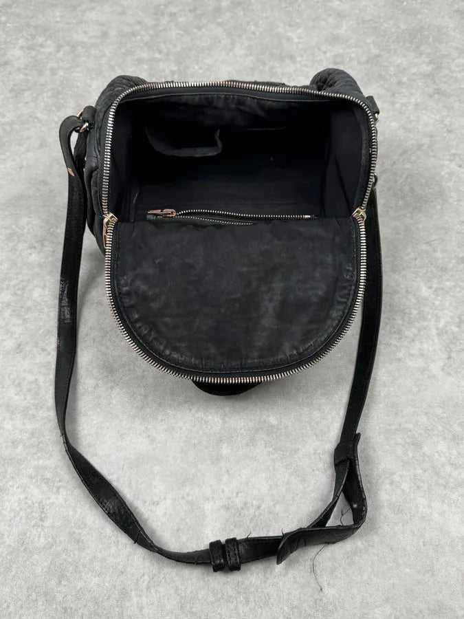 Alexander Wang Black Studded Grained Leather Shoulder Bag fGTSnjU 6