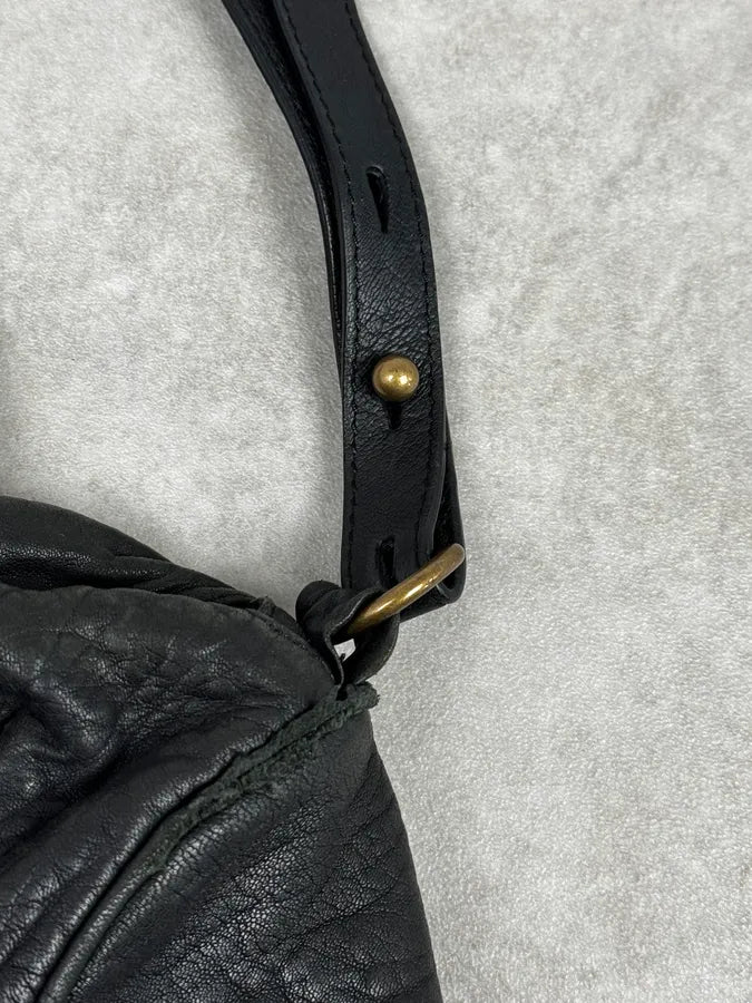 Alexander Wang Black & Gold Spikes Grained Leather SHOULDER Bag sKZpiwQ 12