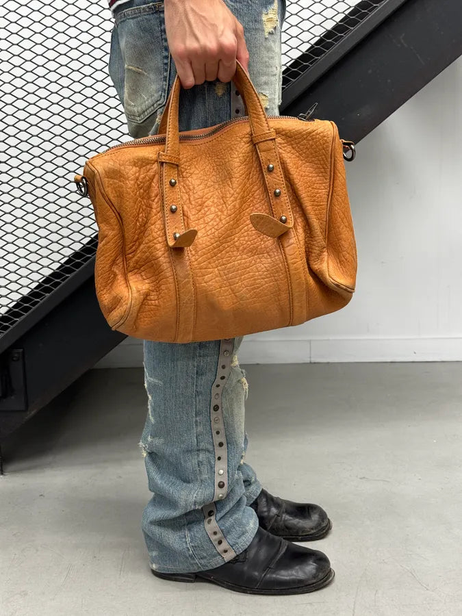 Alexander Wang Camel Leather Studded Handle Bag buAhIQh 2