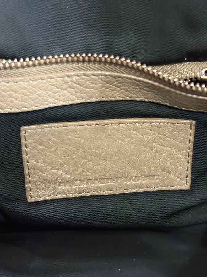 Alexander Wang Eroded Beige & Grey Leather Studded Handle Bag vQaTDRX 8