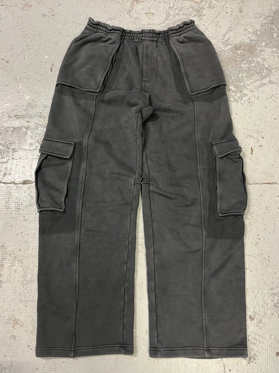 Alexander Wang Faded Grey Cargo Joggers Pants (L/XL) isapIYc 0
