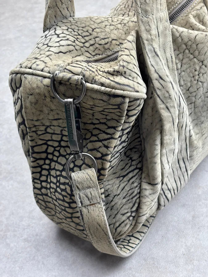 Alexander Wang Grey Crackle Leather Skin Handle Bag XoDaIWu 13