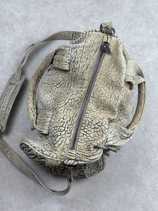 Alexander Wang Grey Crackle Leather Skin Handle Bag XoDaIWu 17