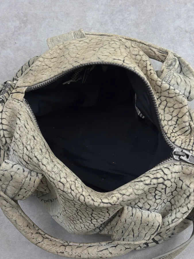 Alexander Wang Grey Crackle Leather Skin Handle Bag XoDaIWu 18