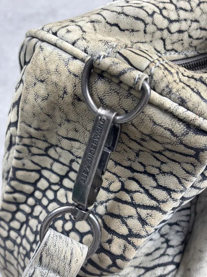 Alexander Wang Grey Crackle Leather Skin Handle Bag XoDaIWu 15