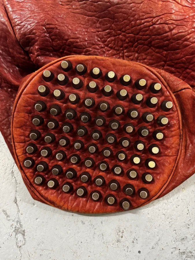 Alexander Wang Red Leather Studded Bucket Bag gWnuzVJ 11