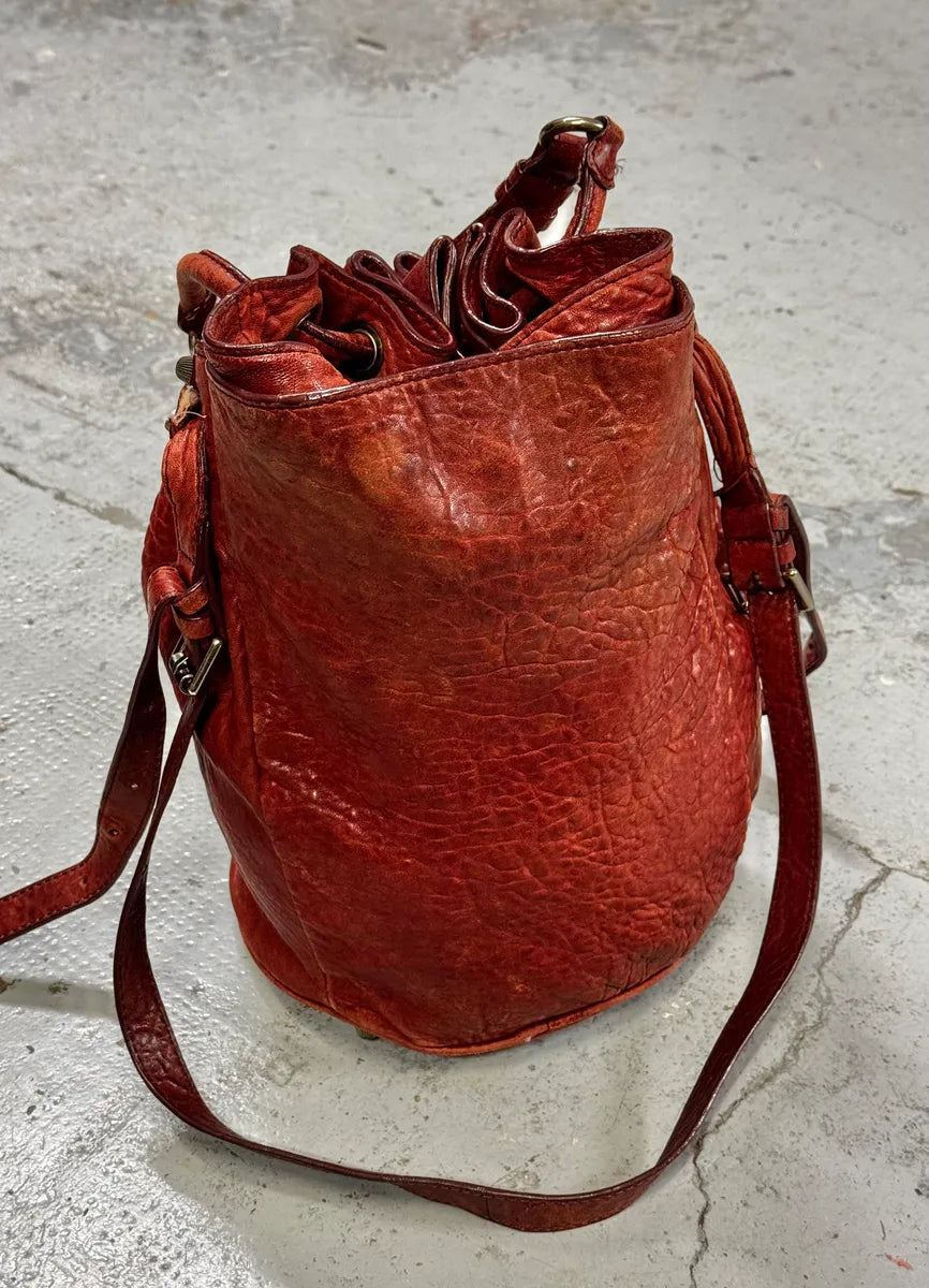 Alexander Wang Red Leather Studded Bucket Bag gWnuzVJ 2