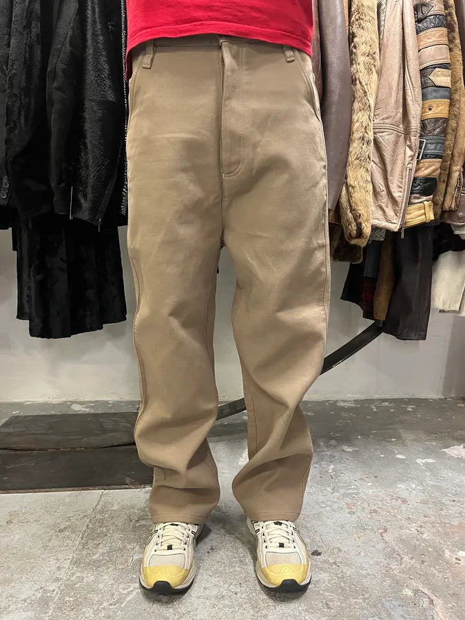 Ami Brown Straight Cozy Pants (L) UKDHGOE 0