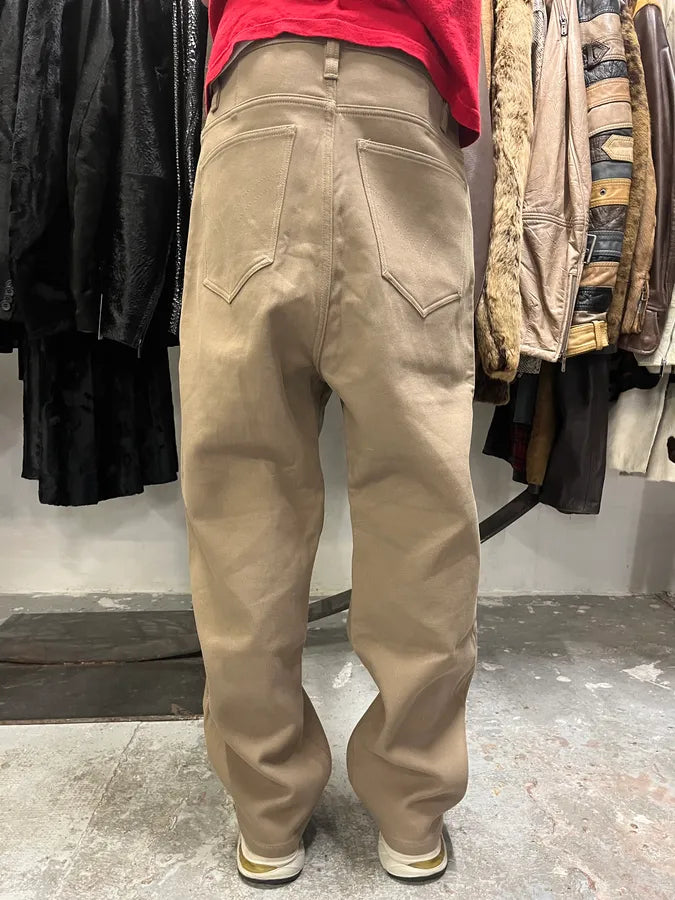 Ami Brown Straight Cozy Pants (L) UKDHGOE 1