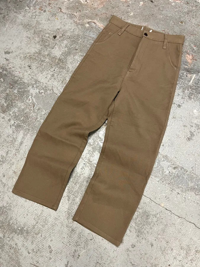 Ami Brown Straight Cozy Pants (L) UKDHGOE 3