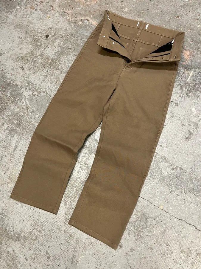 Ami Brown Straight Cozy Pants (L) UKDHGOE 4
