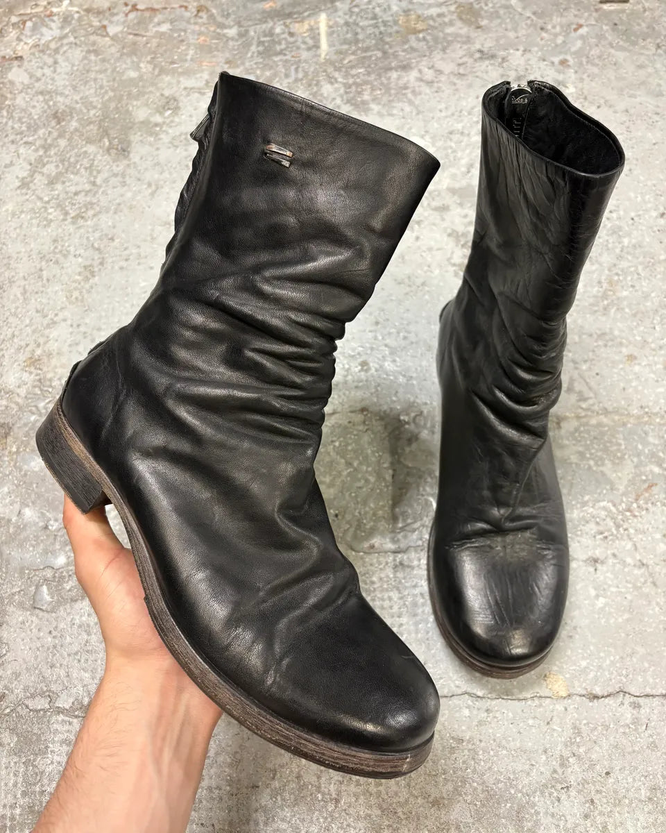 The Last Conspiracy Avant-Garde Black Leather Boots cojEewa 0