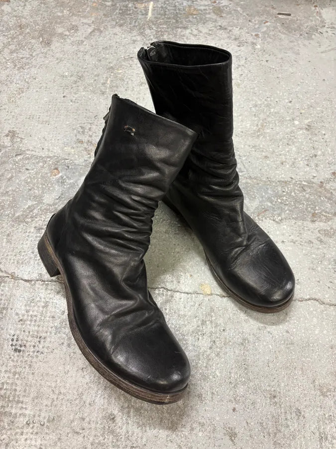The Last Conspiracy Avant-Garde Black Leather Boots cojEewa 4