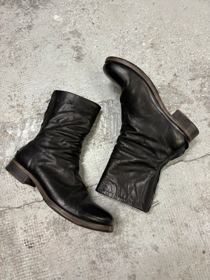 The Last Conspiracy Avant-Garde Black Leather Boots cojEewa 5