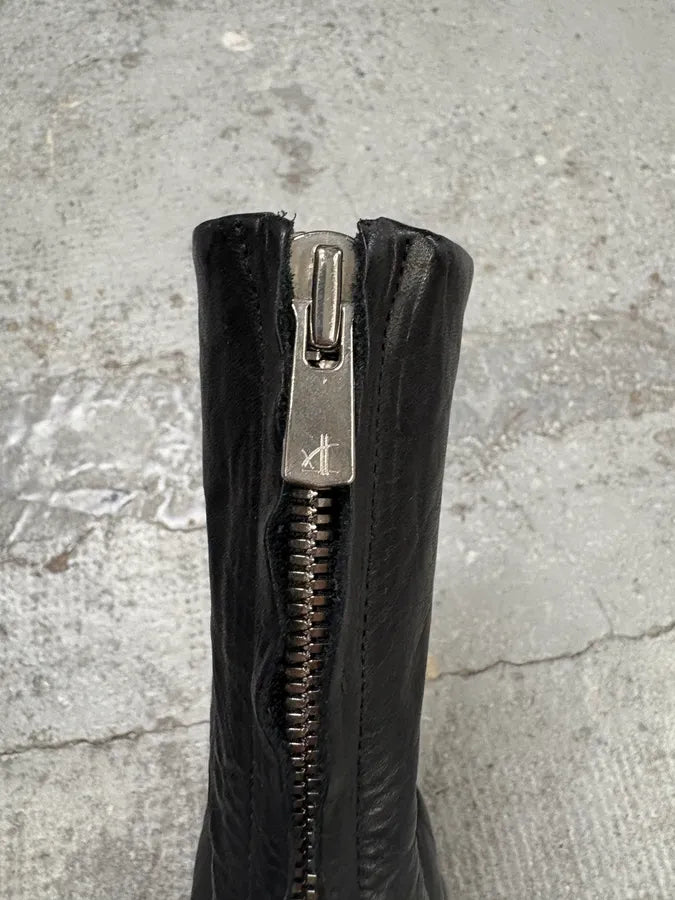 The Last Conspiracy Avant-Garde Black Leather Boots cojEewa 7