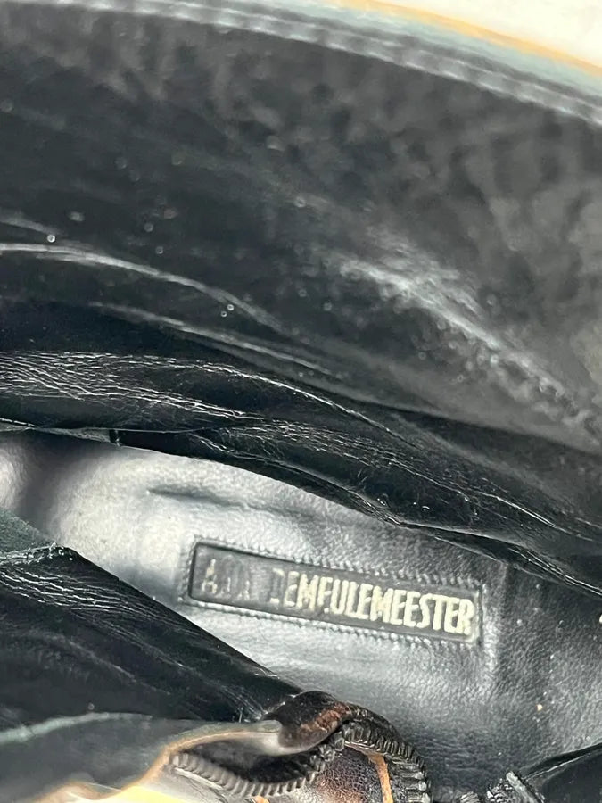 Ann Demeulemeester Black Leather Ankle Boots dNlMHDE 8