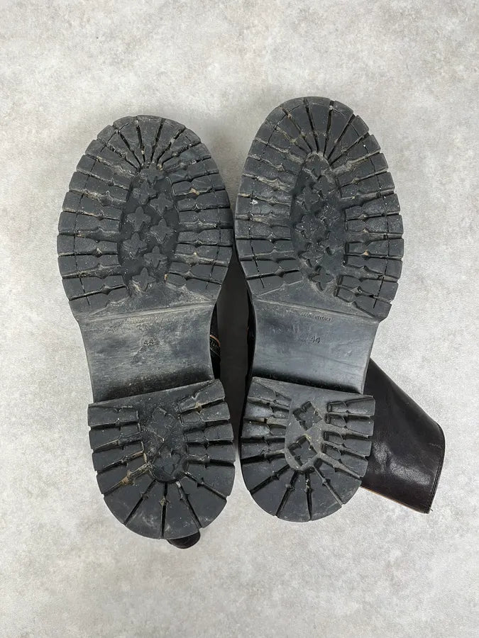 Ann Demeulemeester Black Leather Ankle Boots dNlMHDE 6