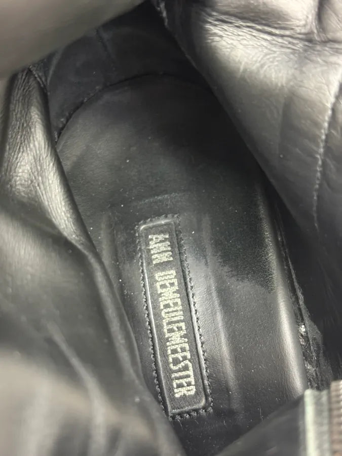 Ann Demeulemeester Black Ponyhair Leather Ankle Boots NuVGxyZ 8