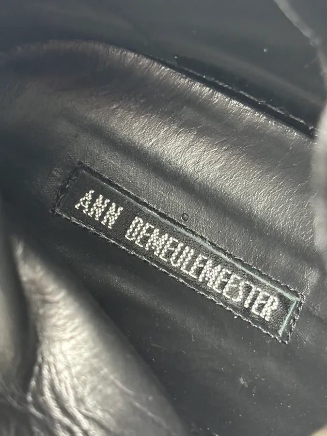 Ann Demeulemeester Black Velvet High-Top Sneakers LUsMDKO 15
