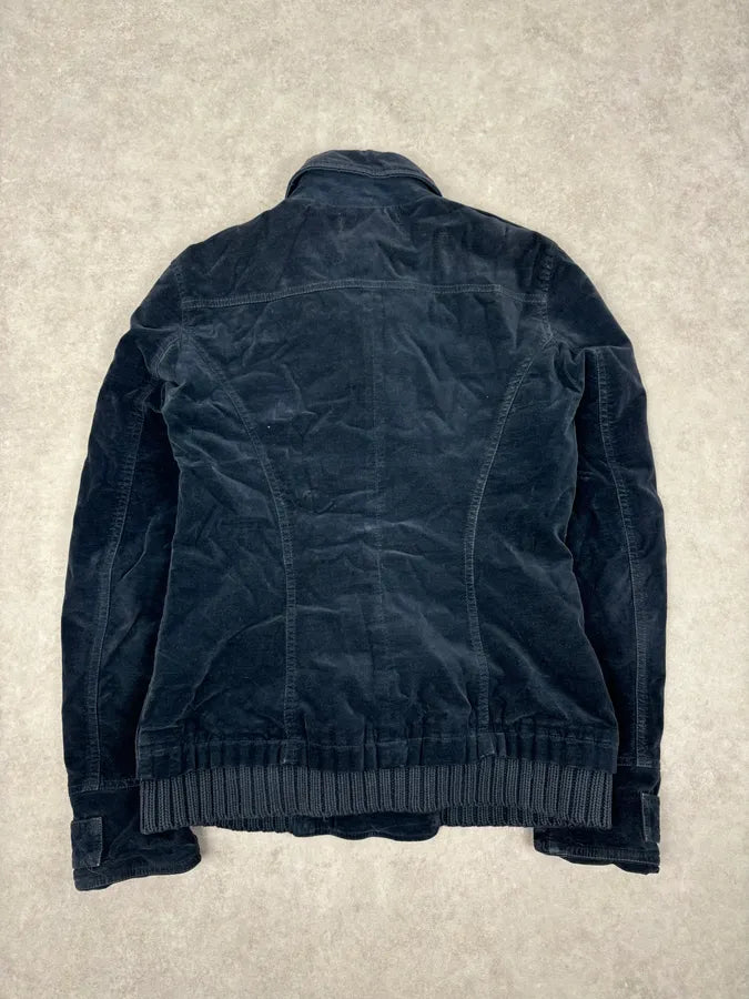 Ann Demeulemeester Cropped Double Breasted Navy Jacket  jaqTvmk 4