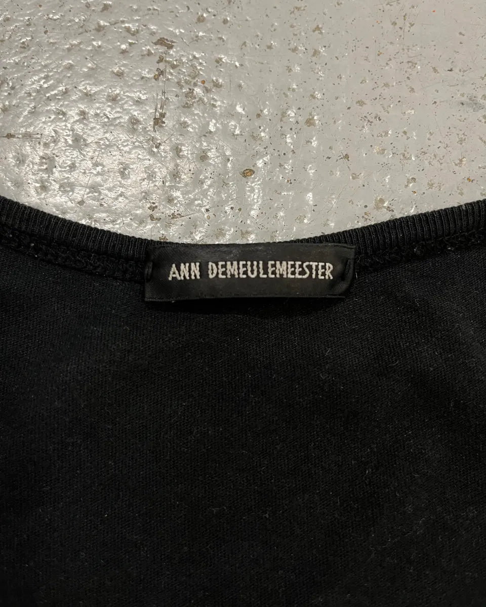 Ann Demeulemeester Future Black T-Shirt HRwArXE 10