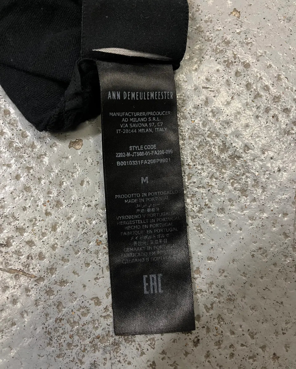 Ann Demeulemeester Future Black T-Shirt HRwArXE 12