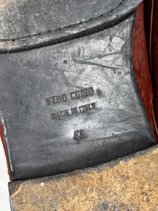 Ann Demeulemeester Red Pony Hair Leather Boots rdgVoxW 5