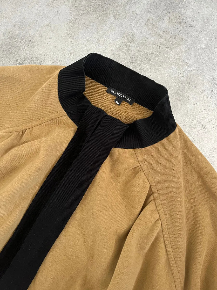 Ann Demeulemeester Relaxed Camel Zip-Up WPPpPge 8