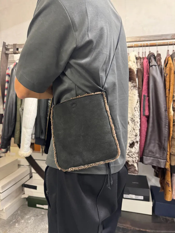 Ann Demeulemeester Shearling Brown Shoulder Bag gFYpGwl 3