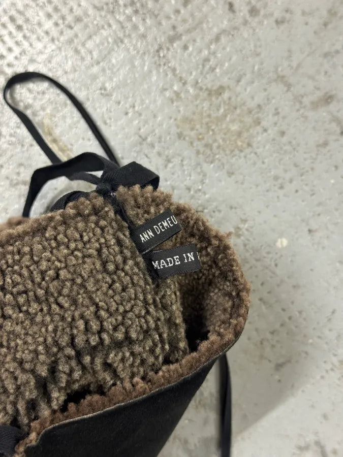 Ann Demeulemeester Shearling Brown Shoulder Bag gFYpGwl 6