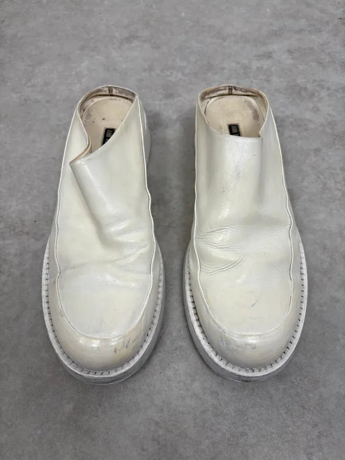 Ann Demeulemeester White Leather Mules xxQGOhn 1